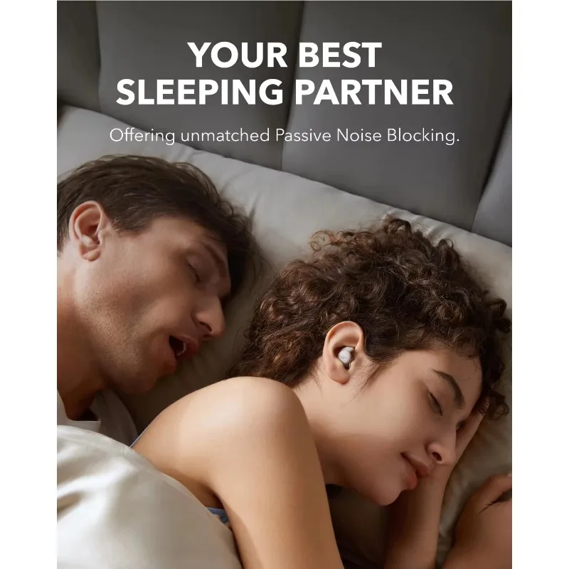 Anker Soundcore Sleep A20 Sleep Earbuds Noise Blocking Small Design for Side Sleeper Ear Style Without Pressing The Ear