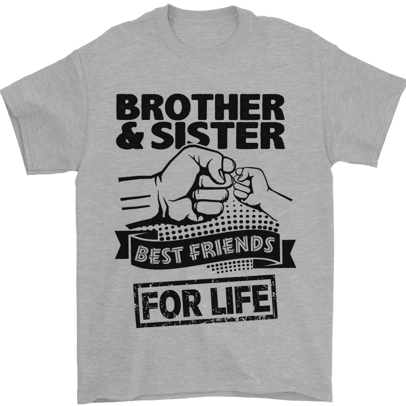 Brother & Sister Best Friends Siblings Mens T-Shirt 100% Cotton