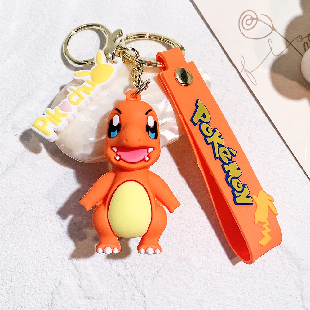 Niedlicher Pokemon Pikachu Schlüsselanhänger, weicher Puppenanhänger, Schulranzen-Taschenanhänger, Schlüsselring, Souvenir, Dekoration, Geschenk für Pokemon-Fans