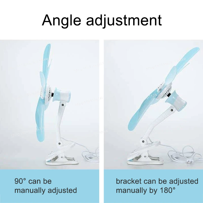 Desktop Clip Fan 220V - Wall Mounted Office Cooler with Natural Wind Mode for Dorm & Bedroom