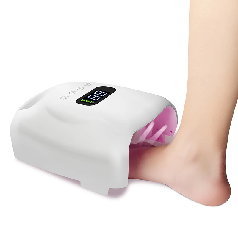 96W UV LED Nail Lamp Dryer Double Light 10s-99s Timer  Home Salon Use Portable Nail Gel Polish Curing