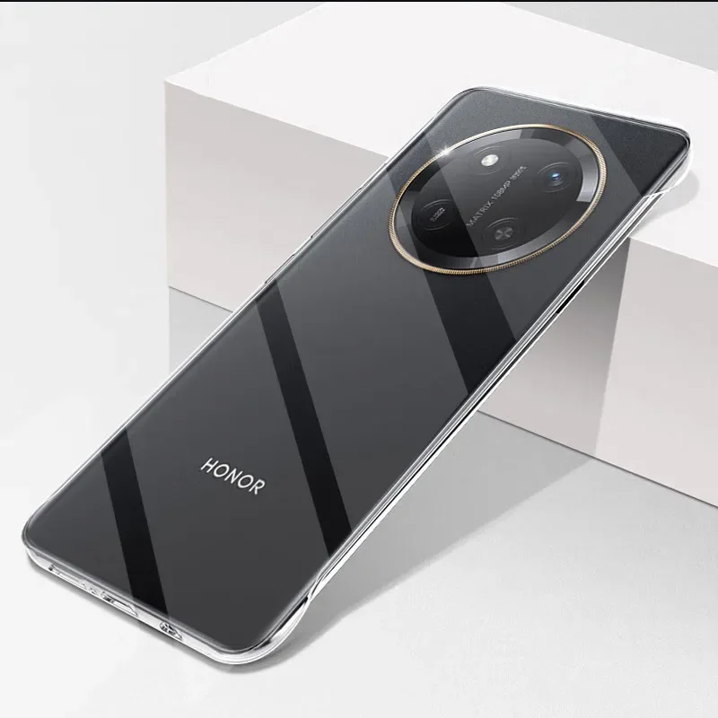 Frameless Slim Clear Hard Back Cover Case On For Honor X9C HonorX9C ShockProof Coque Phone Cases