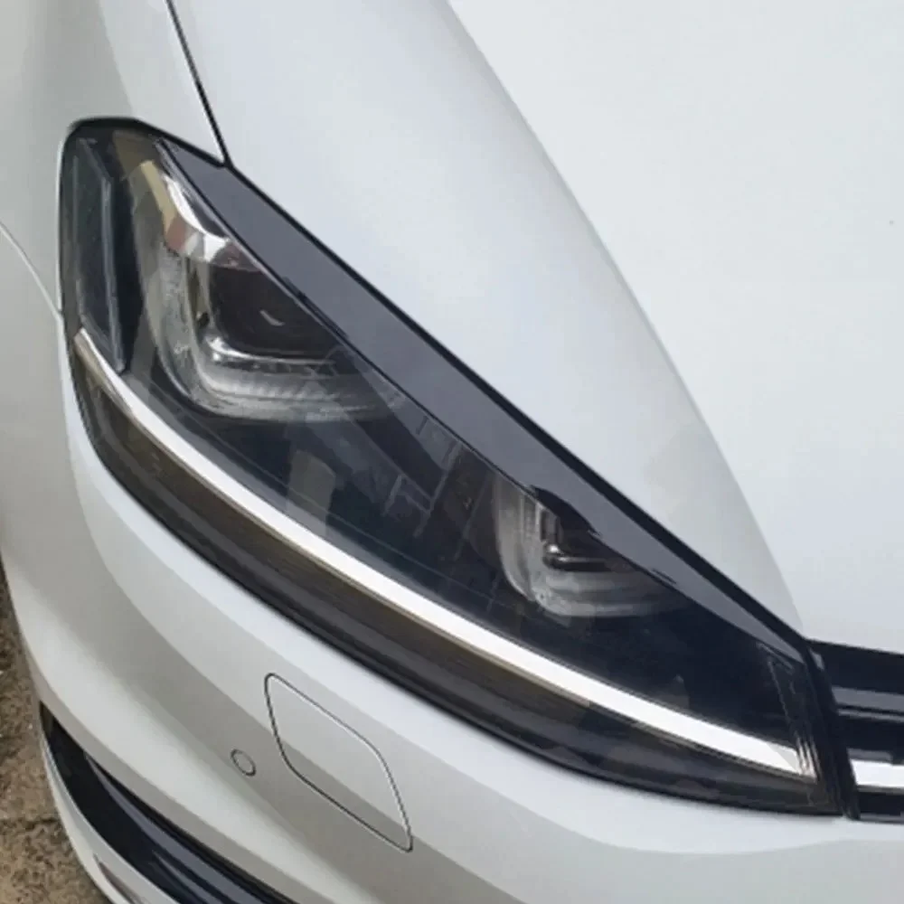 

Car Headlight Head Lamp Eyebrow Cover Trim Sticker for Volkswagen VW GOLF 7 Golf7 MK7 GTI Car Exterior Accessories