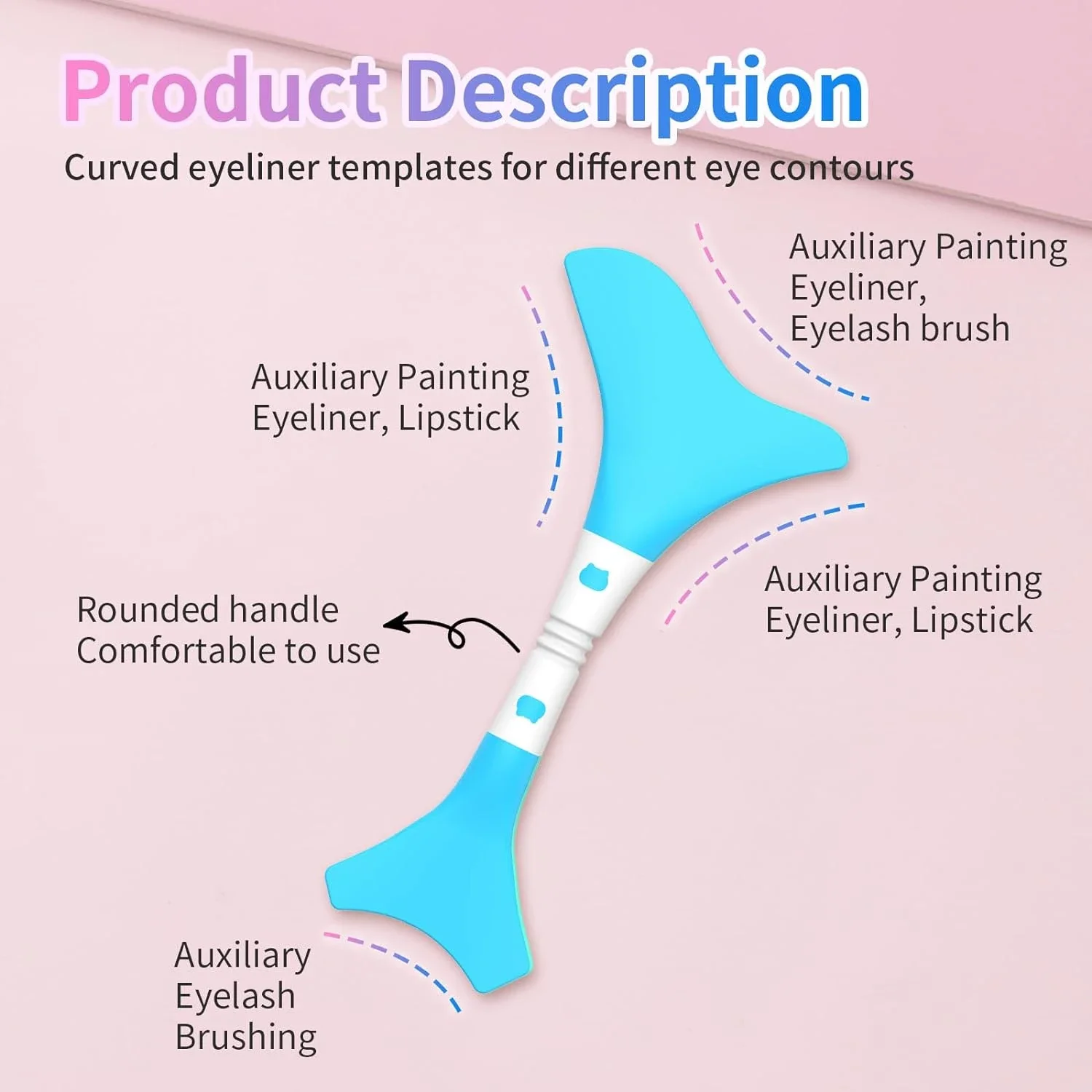 Crea l'eyeliner alato perfetto, impeccabile e sorprendente e gli occhi fumé con questo stencil in silicone facile da usare e versatile E