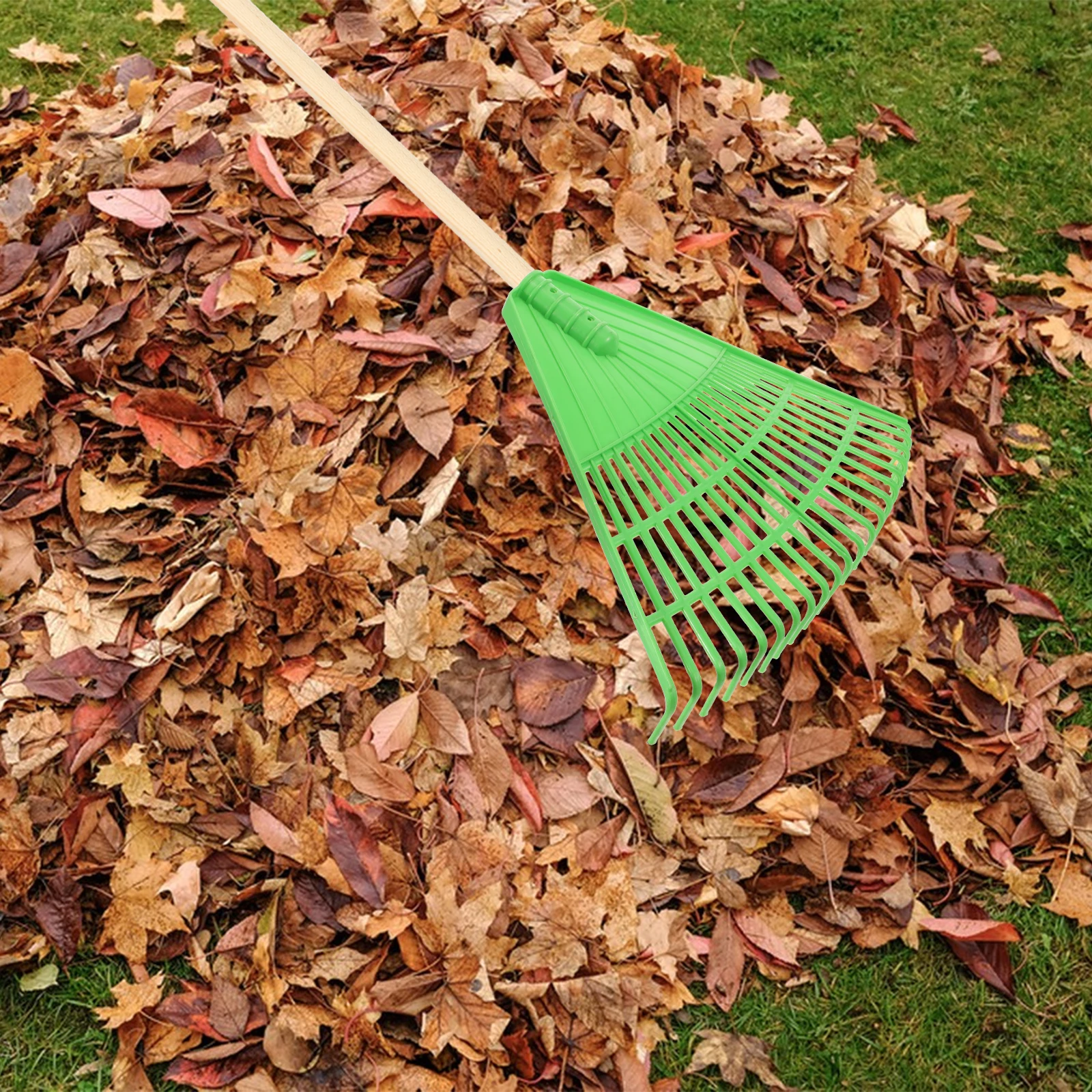 

Garden Weeding Lawn Tool Grass Rakes for Leaves Hand PP Shrub Leaf Rakes for Lawns Heavy Duty Garden Artificial Grass Rake Shrub