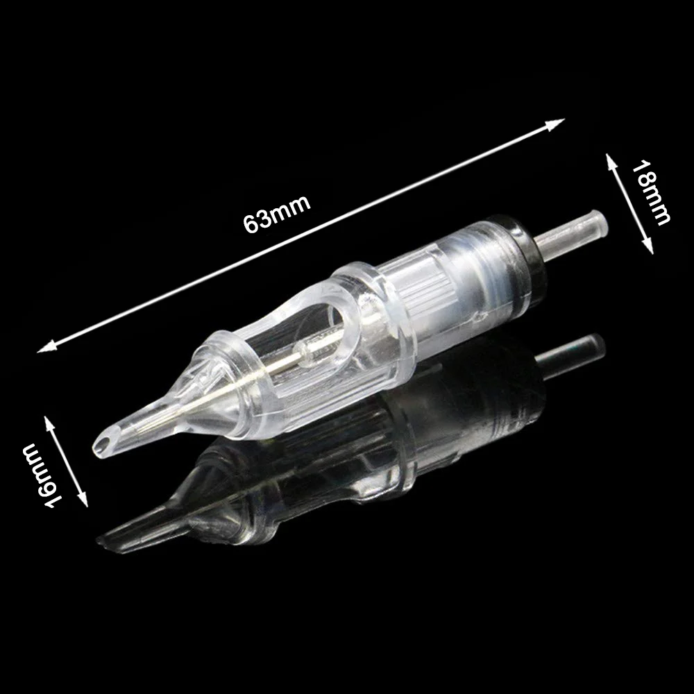 100/20/10PCS Disposable Tattoo Cartridge Needles 1/3/5/7RL 5/7/9RS 7/9M1 5RM Mixed Sizes Safety Tattoo Needles for Tattoo Pen