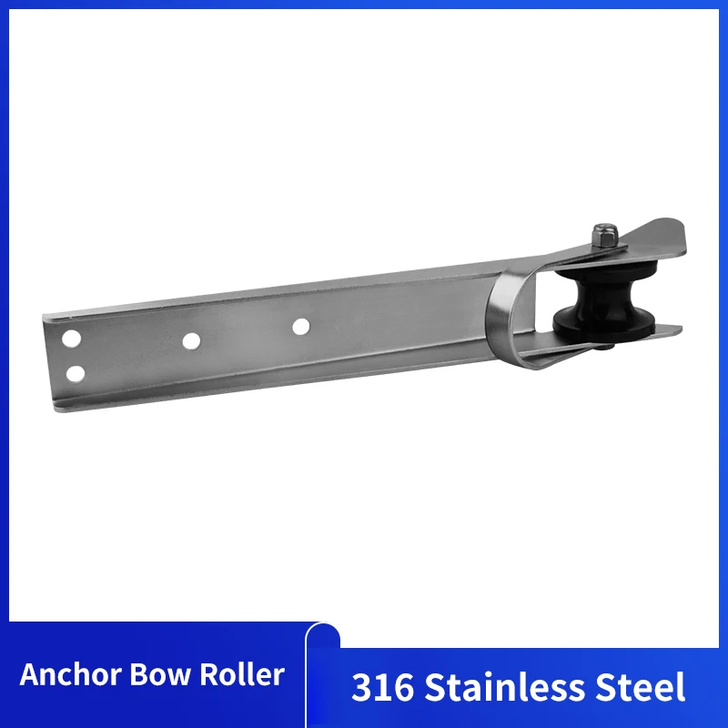Alastin 316 Stainless Steel Boat Bow Anchor Rubber Roller For Fixed Marine Yacht Heavy Duty Frosted Marine Hardware