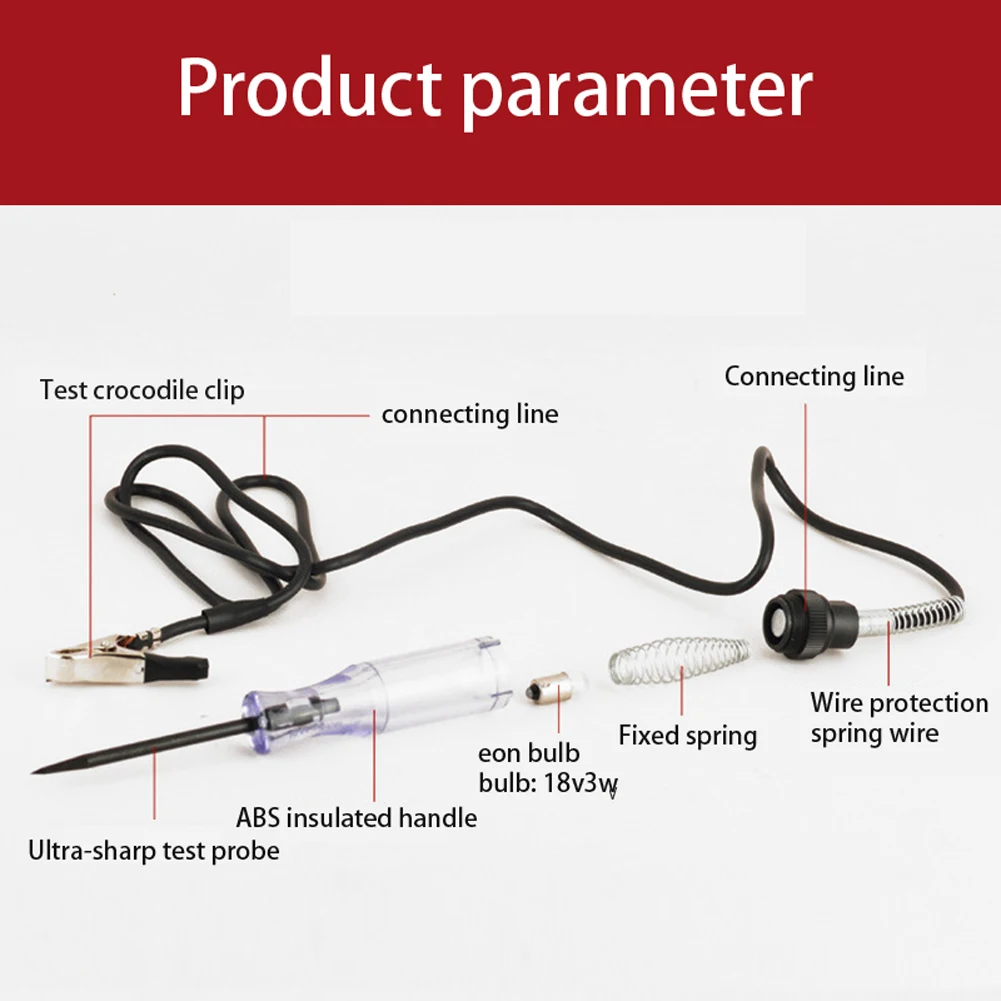 6 V 12 V 24 V Portable Car Automotive Electric Digital Display Circuit Tester Car Truck Circuit Probe Test Pen Automotive Test L