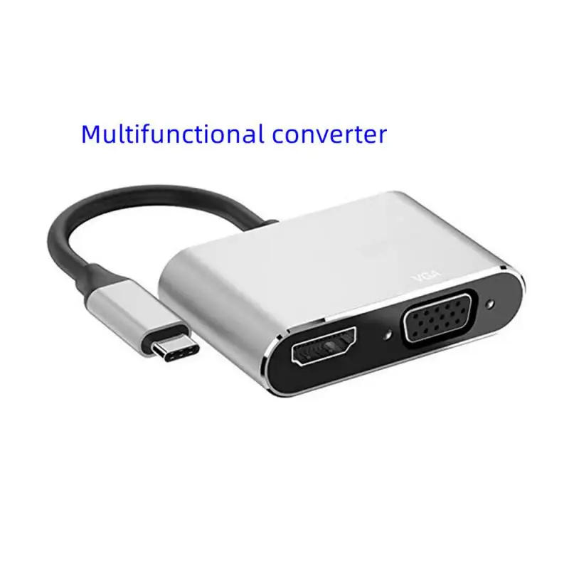 Type C to HDMI-compatible VGA USB C 3.0 PD Adapter Dock Hub for Macbook S20 Dex for