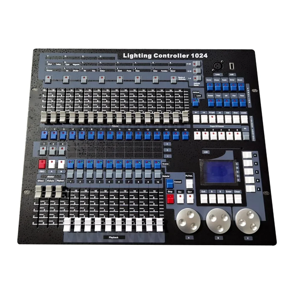 Dmx Controller, Dmx Console, DMX 512 Stage DJ Light 1024 Controller Lighting Mixer Board Console Controller Panel for Stage