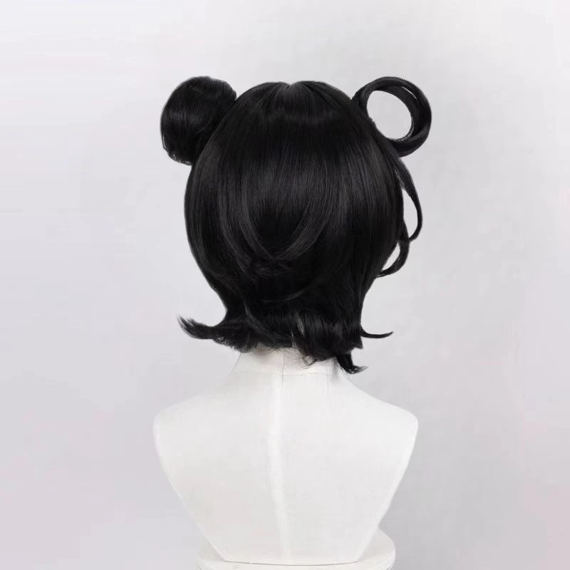 Gioco The Seventh Day's Strange Cos Parrucca modellante Li Yuting Ruolo Simulazione Copricapo Festival musicale Lady Copricapo Panino Acconciatura