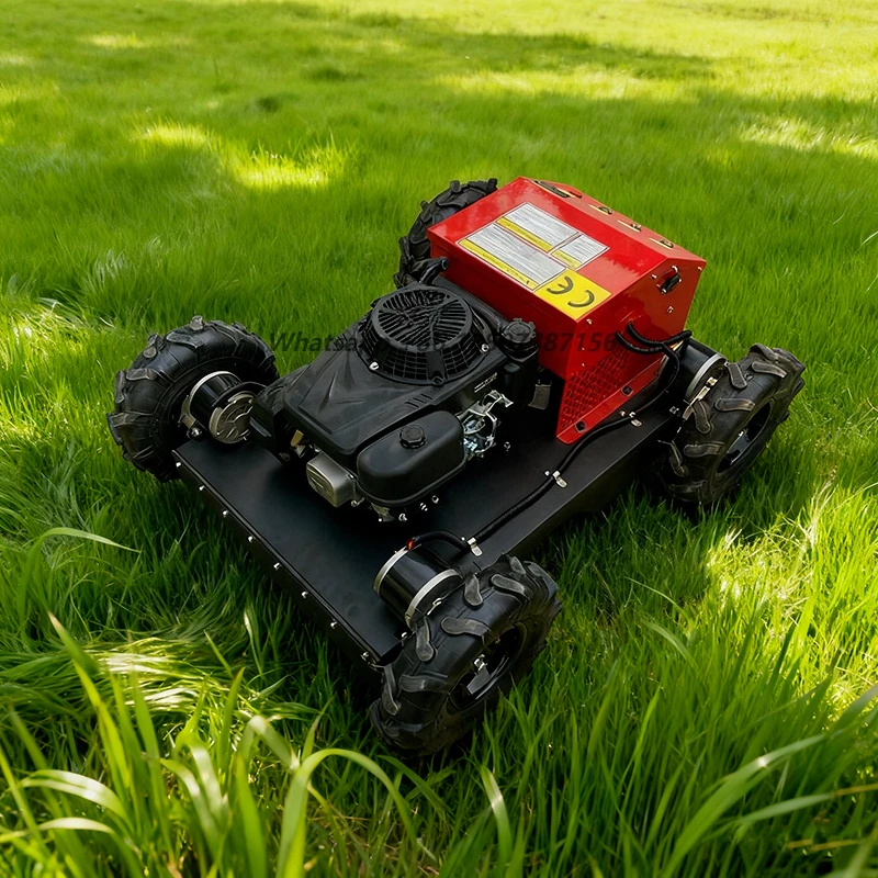CE EPA Approved All Terrain Grass Cutting Machine Agriculture Rubber Tracks Remote Control Robot Lawn Mower