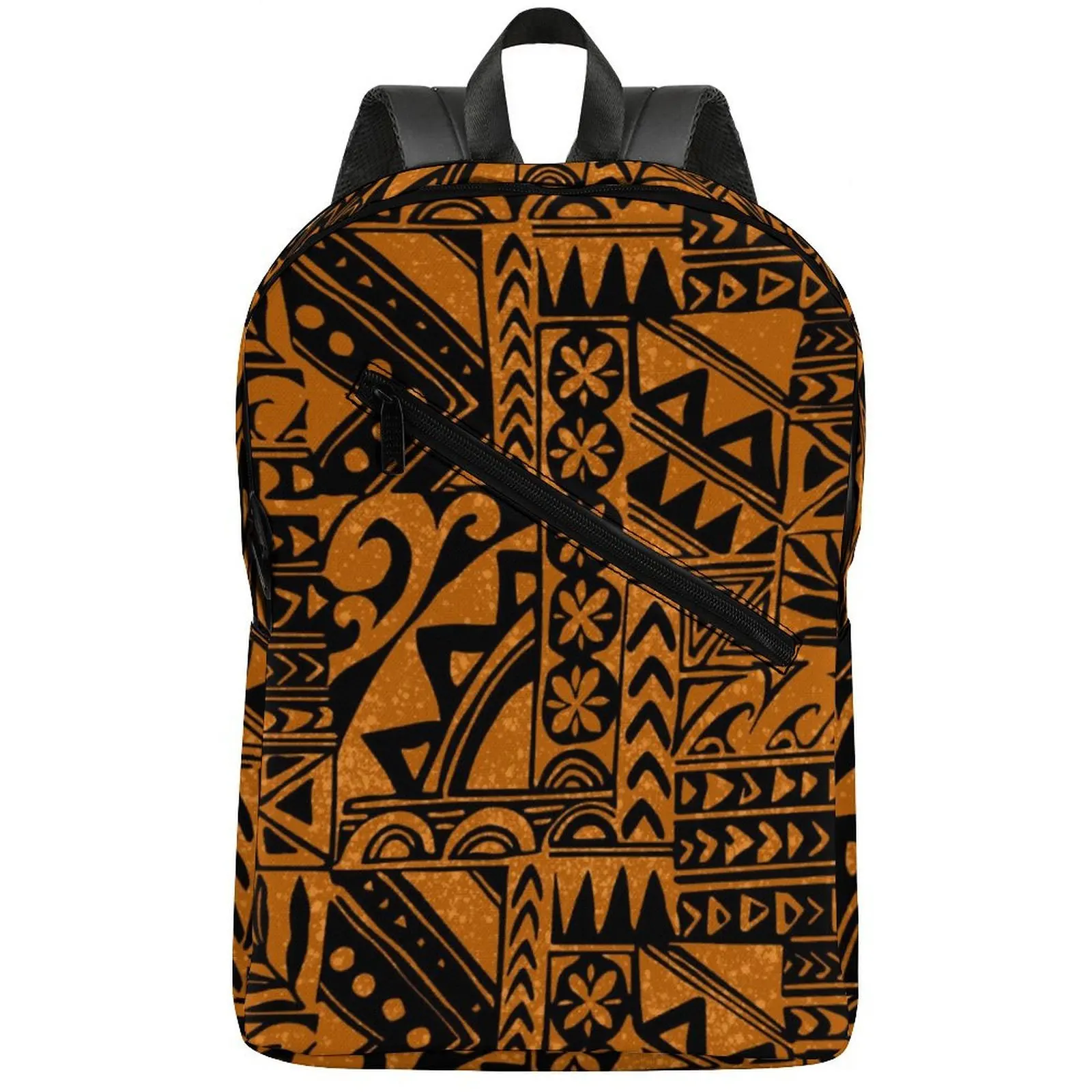 

Рюкзаки на заказ для мужчин и женщин с полинезийскими этническими узорами в стиле ретро, большая вместимость для ноутбуков