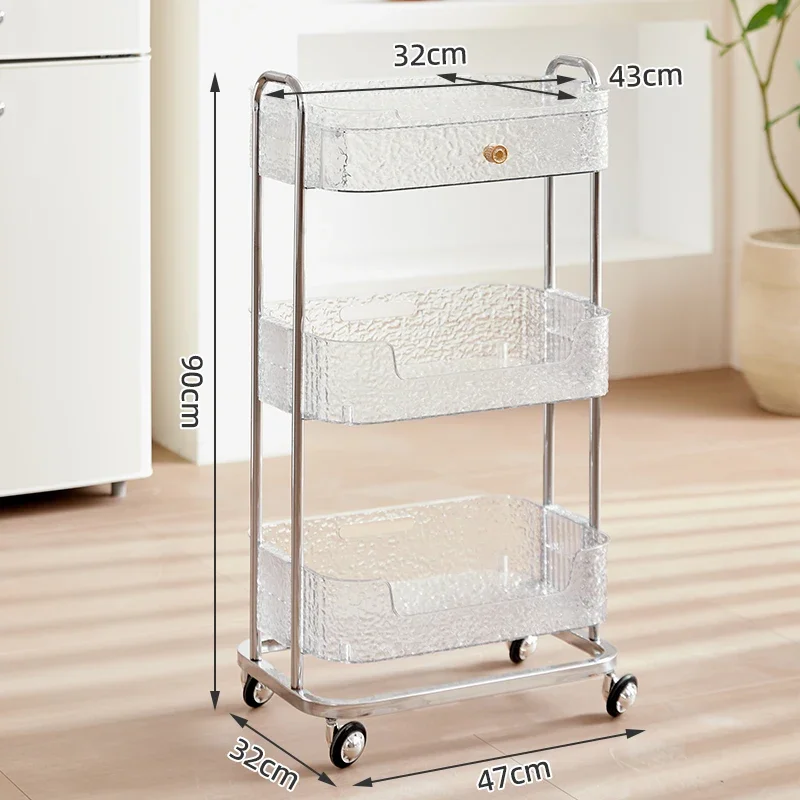 Unique Aesthetic Portable Trolley Elegant Trendy Style Salon Trolley Space Saving Carro Auxiliar Con Ruedas Salon Furniture