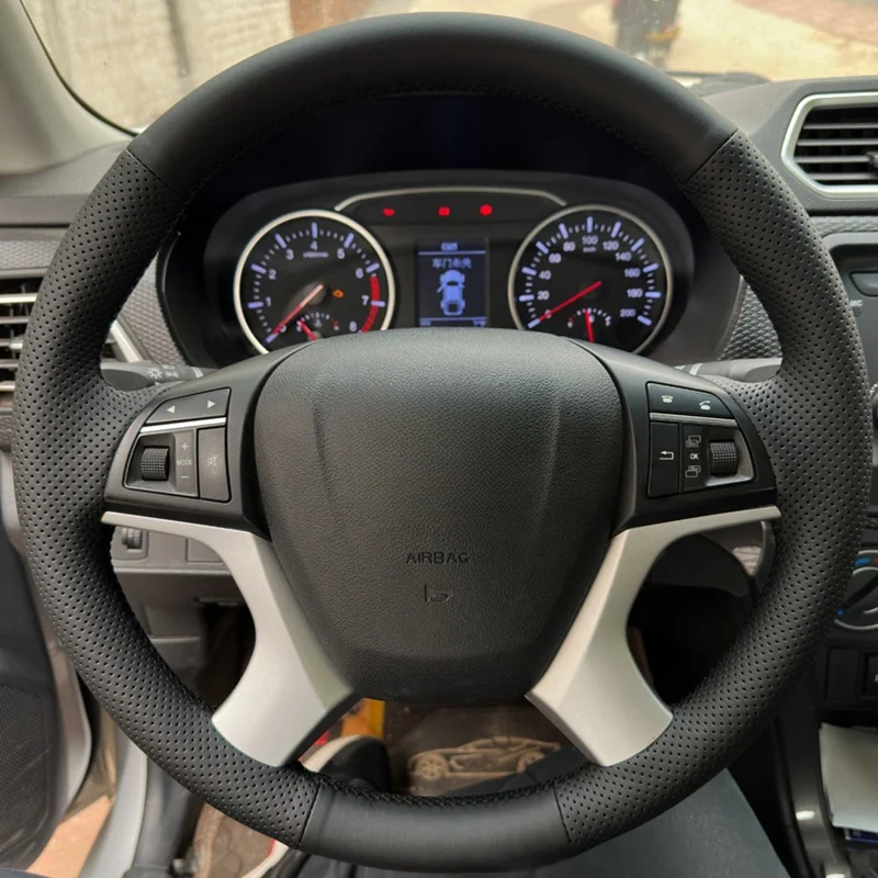 

Car Steering Wheel Cover Braid Artificial Leather For Great Wall Haval Wingle 5 2017-2023 Wingle DIY Steering-Wheel Cover Wrap