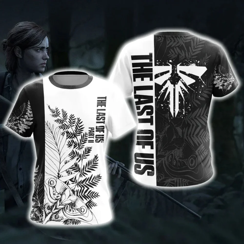 

Motorcycle The Last of Us Part II 3D Print T-Shirts Men Women O-Neck Short Sleeve T Shirt Oversized Harajuku Y2k Tees Tops Kids