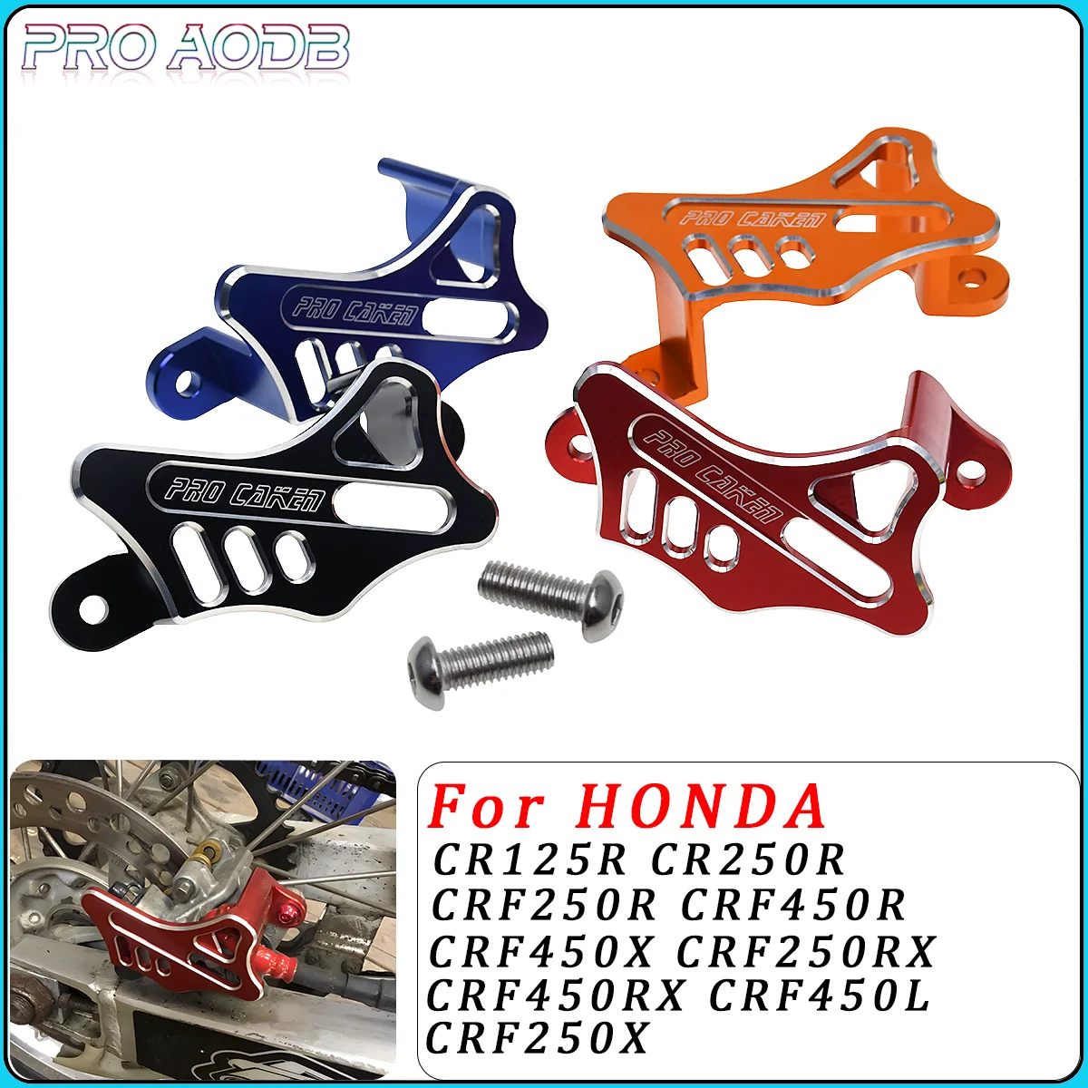 Motorcycle CNC Rear Brake Disc Guard For Honda CR125R CR250R CRF250X CRF450X CRF250RX CRF450RX CRF250R CRF450R CRF450L 2002-2022