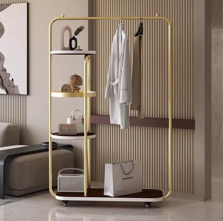 Easy Disassembly and Assembly, Light Luxury Clothes Rack, Clothes Hanger, Bedroom Floor to Ceiling Household Use
