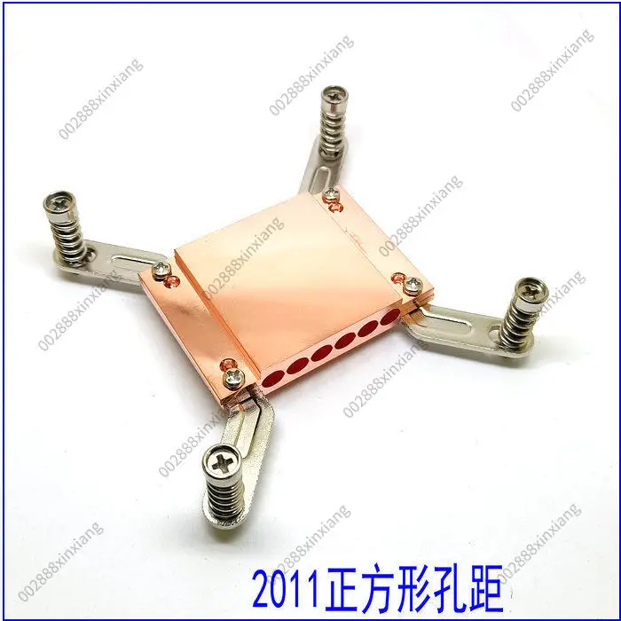 6-Hole Heat Pipe Clamp Aluminum Press Plate Copper Block for 6 PCS 6mm Diameter Heatpipes DIY Cooling Kit