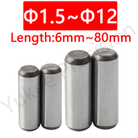 YK611 High Quality SUJ2 Fixing Cylindrical Pin Hardness:58HRC Locating High Precision Lock Dowel Pin Φ1.5/Φ2/Φ2.5/Φ3/Φ4/Φ5/Φ6