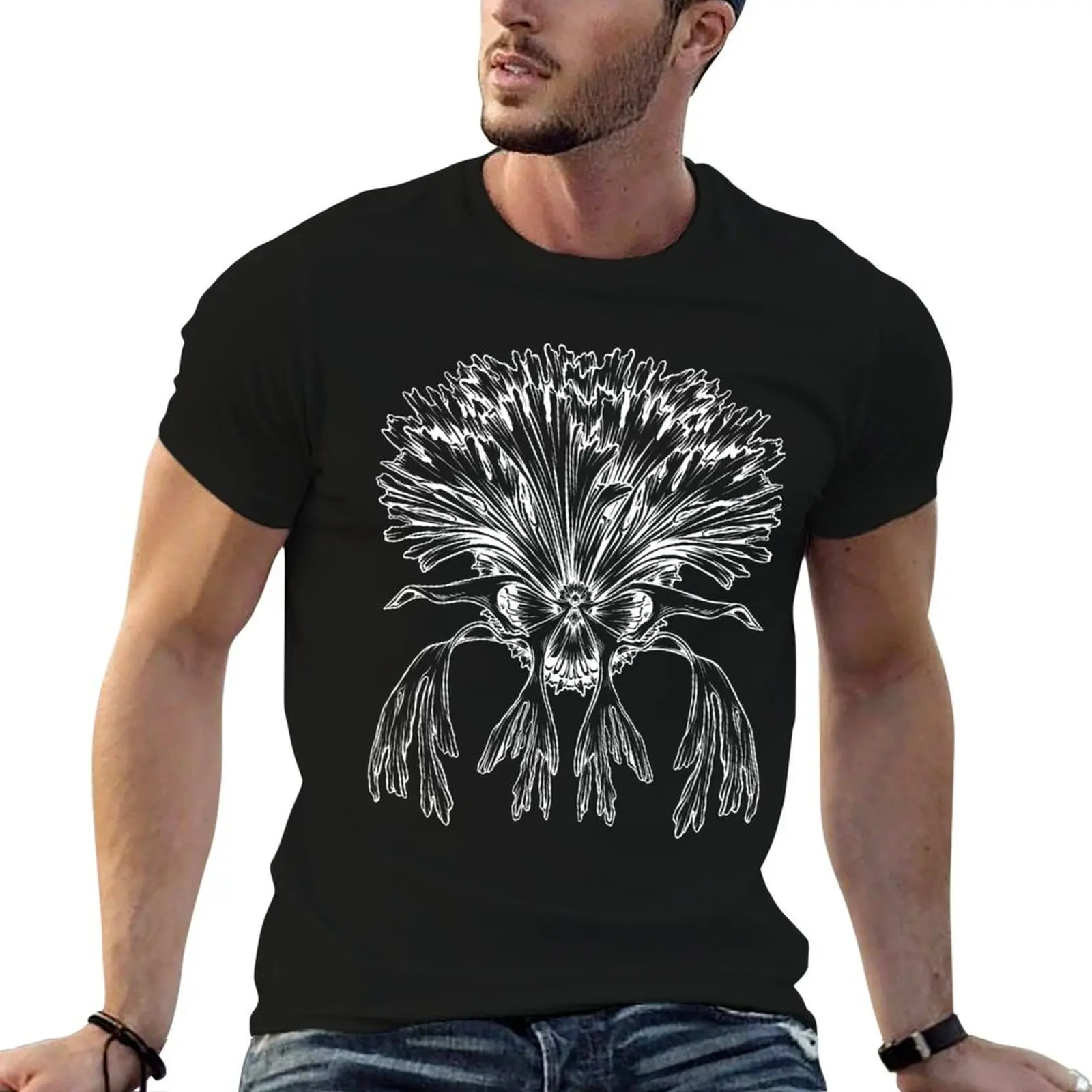 Ilustración de helecho gigante Staghorn - Platycerium wandae, camiseta de algodón 100%