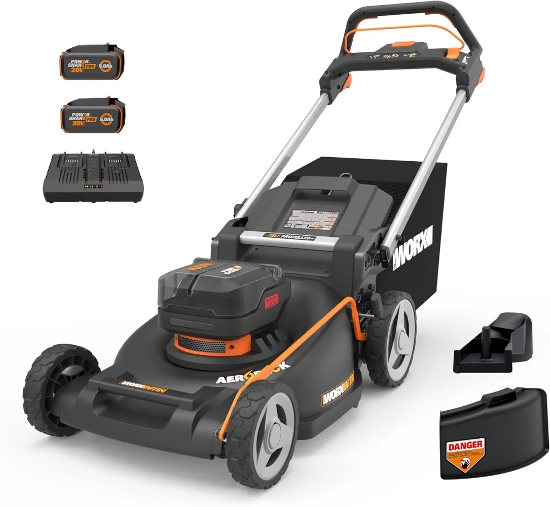 

40V 21" Self-propelled Lawn Mower,Variable Speed, Durable ,(2) PowerShare 5.0Ah Batteries & Charger Included