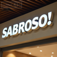 Custom LED Frontlit 3D Metal Sign Letters For Storefront Business Outdoor Waterproof Illuminated Light Up Advertising Signage