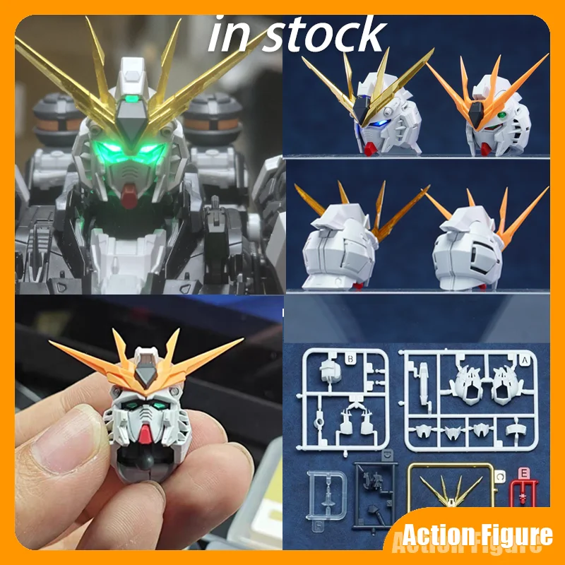 En stock: Kit de montaje de robot modelo Zhaocai Moo 1/100 Mg Nu Ver.Ka Rx-93 de Farmers Creations con accesorios de cabeza GK, juguete de regalo