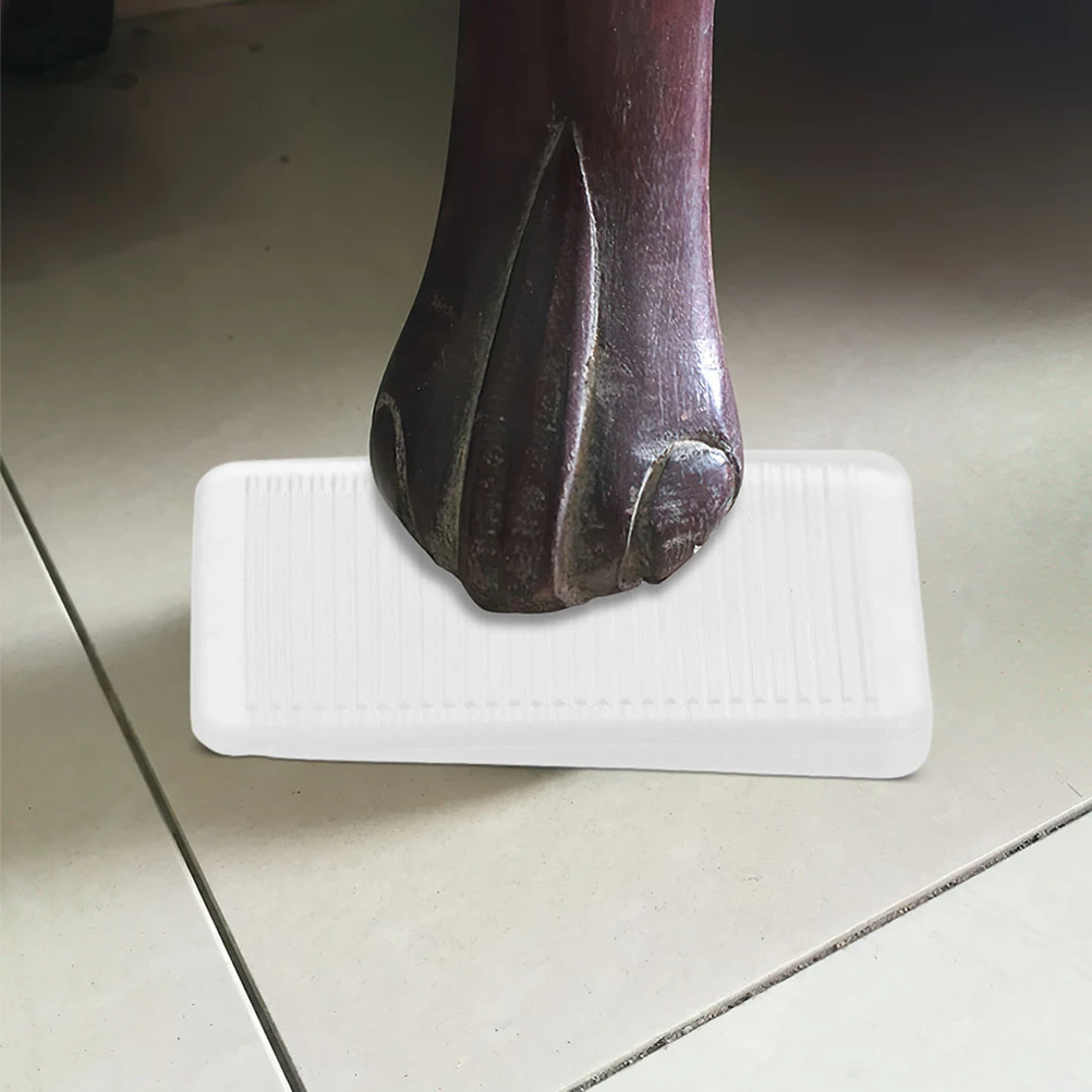 

8pcs Clear Leveling Wedges Adjustable Table Leg For Uneven Floors Floor Protection Plastic Wedge Shim For Table Leg Clear Shims