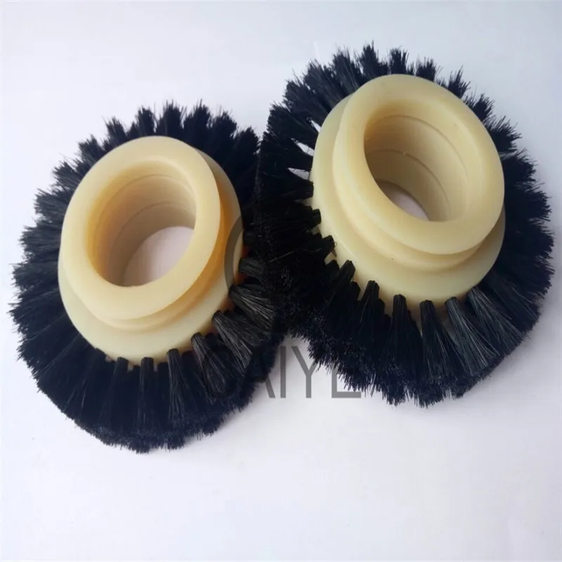 KBA105 Printing Machine Spare Parts Black Feeder Brush Wheel Size 85MM×32MM