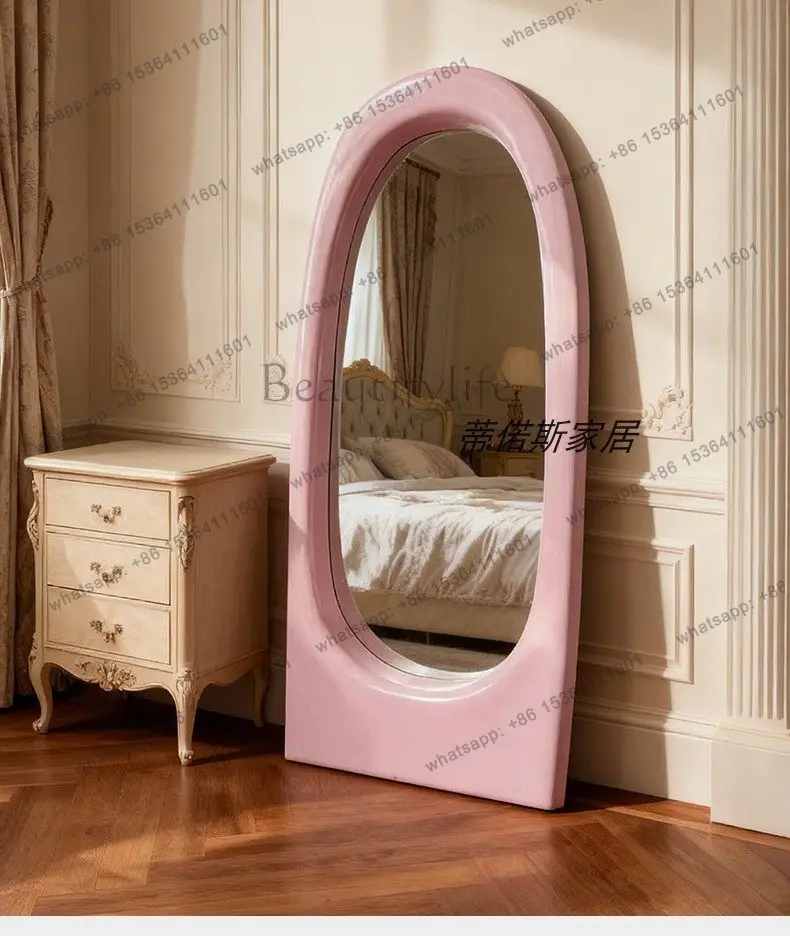 YJ Landing, European and American full-body mirror, special-shaped home art decorative mirror, designer style, high sense