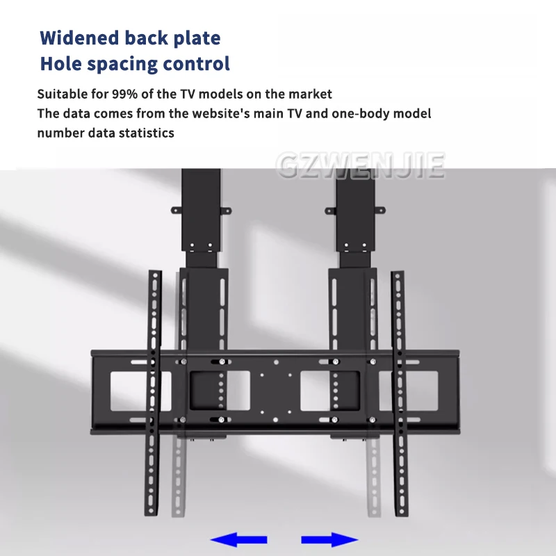 55-120Inch Tv Mount Monitor Houder Universele Low Profile Flat Tv Muur Mount Verstelbare Tv Rack Met Niveau Voor Lcd Led Tv-Scherm