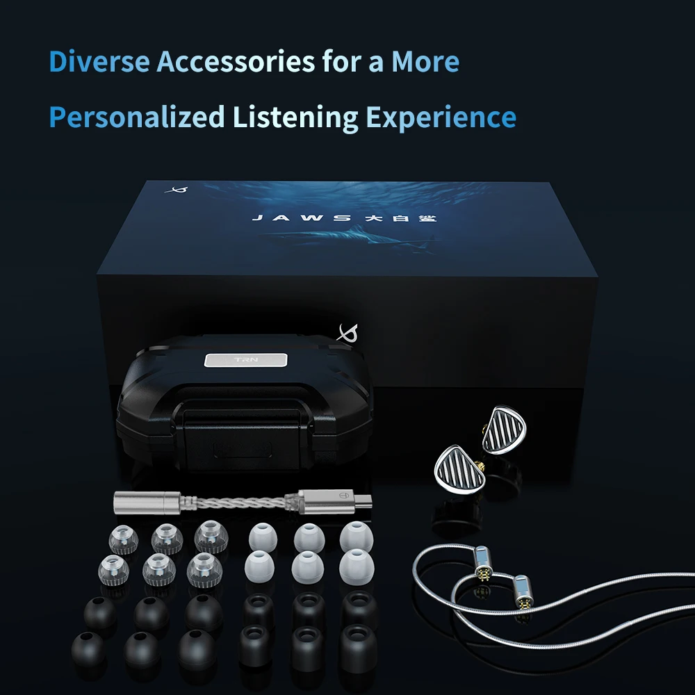 TRN JAWS 3DD 4BA 1PD Driver Technology In Ear Earphones Monito Wired Music Headphones Noise Cancelling Earbuds