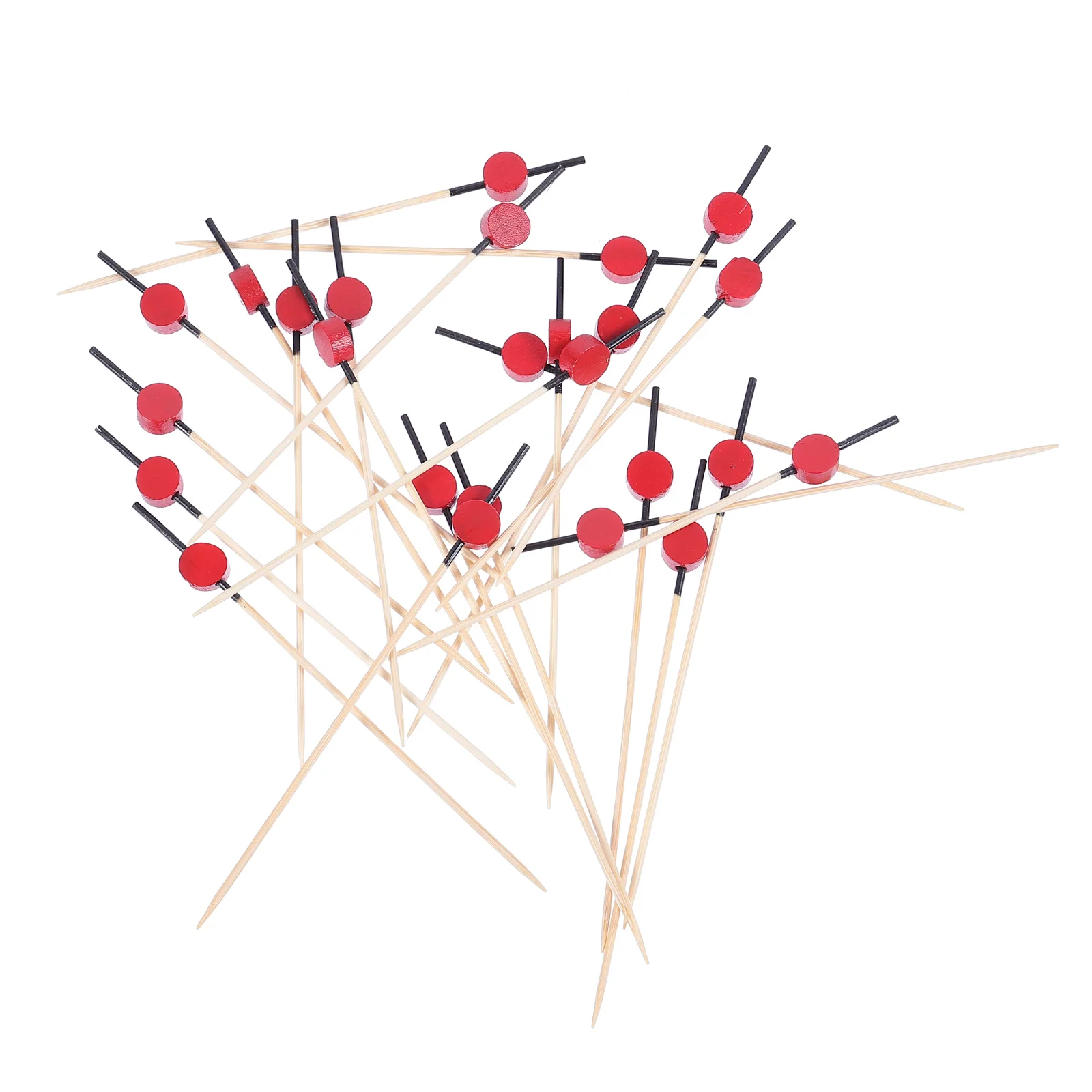 

100pcs Fruit Sticks Decorative Bamboo Picks Healthy Cocktail Toppers Party Supplies Beverage Adornments Food Decorations