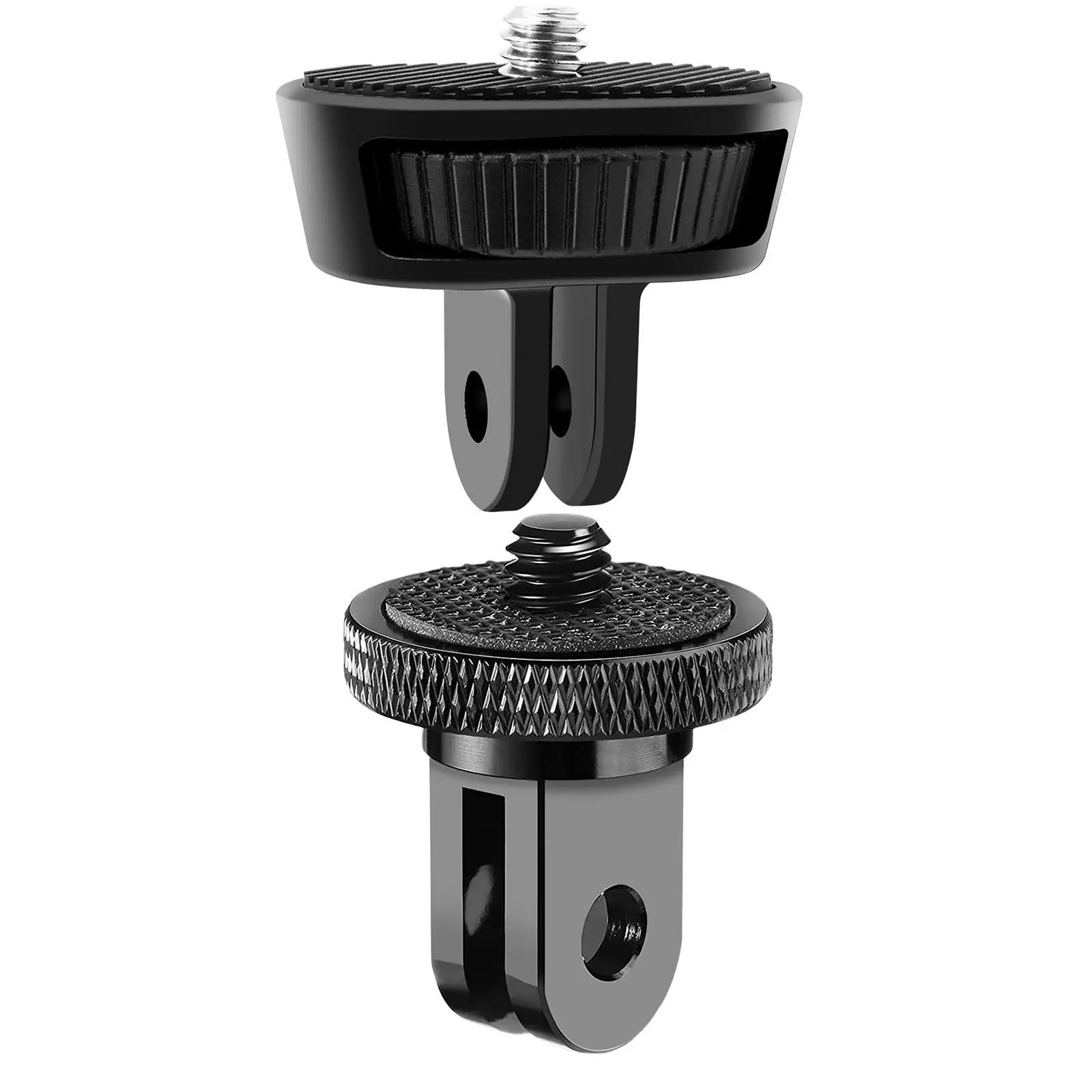 Action Camera Tripod Adapter Durable Aluminum Alloy 1/4inch Screw Hole Metal Camera Mount Adapter for Action Camera Fill Light