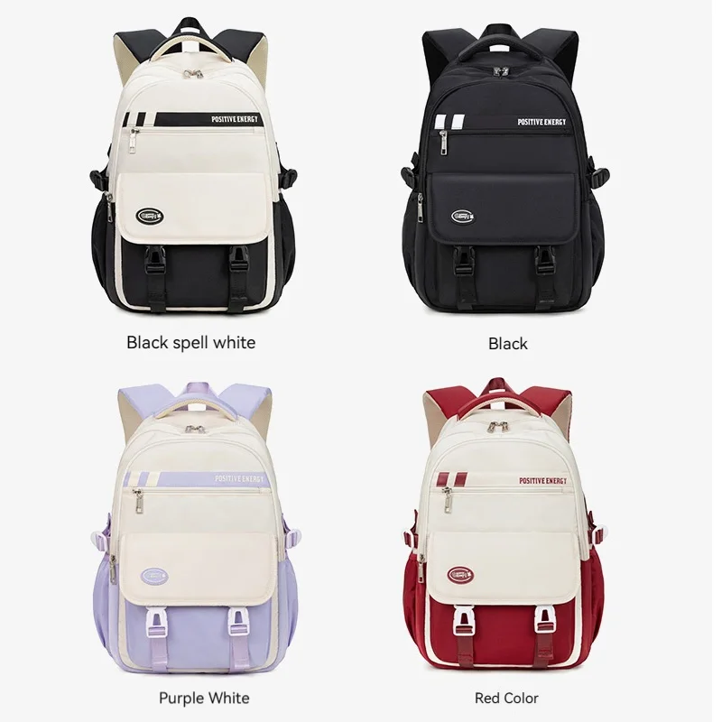 Korean version inside college style trendy college student couple leisure backpack new lightweight high school student backpack