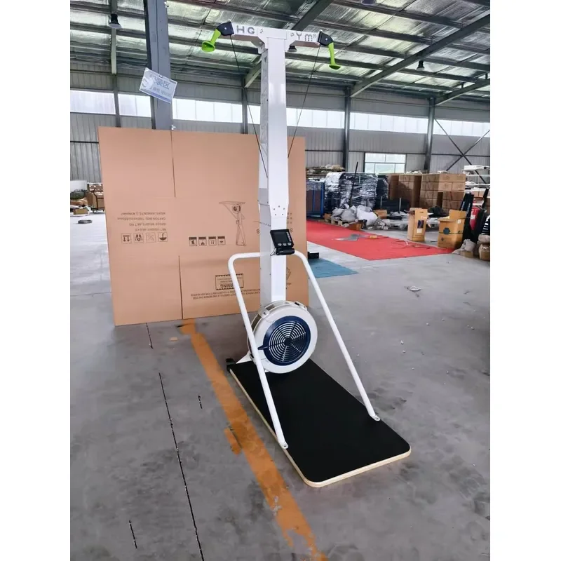Commercial Steel Ski Exercise Machine with Floor Stand for Gym Fitness Training Equipment Home Workout Cardio Simulator