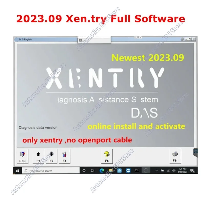 NEW DAS Xentry 2023.09 Full Softwares DT.S,WIS, EPC,VE-DIAMO Online Install and Activate for MB STAR SD C4 C5 C6 Auto Software