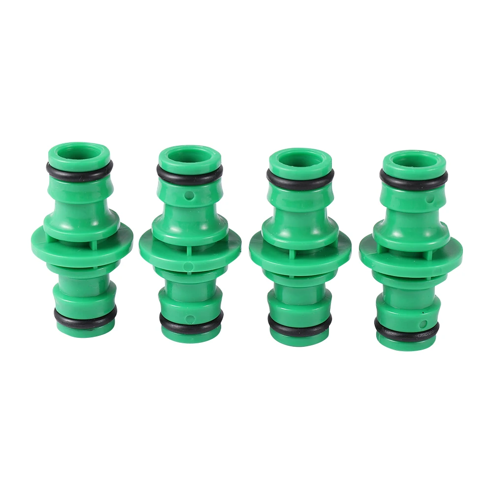 5Pcs Double Plug Hose Connector Extender for Garden Pipe Connecting Fast Release Quick Joint Irrigation Watering System Fitting