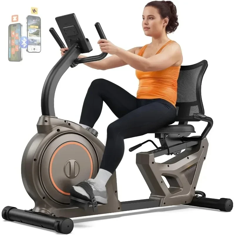 

Recumbent Exercise Bike Recumbent Bike for Home Recumbent Stationary Bike 400LBS Weight Capacity Magnetic Recumbent Bike