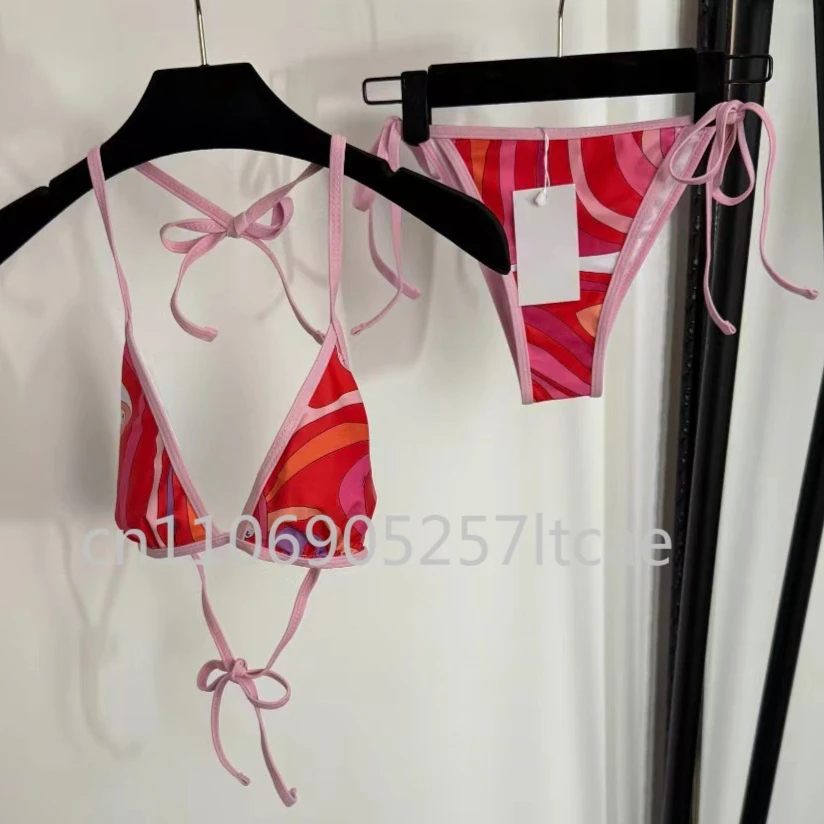 

Роскошный дизайн, женские комплекты бикини с буквенным подписью и логотипом, дизайнерские брендовые женские сексуальные комплекты бикини