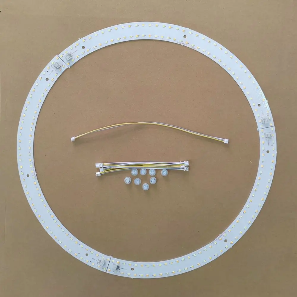 LED Strip Lighting Module For Pumpkin Ceiling Lamps Curved Board Three Color Dimmable Replacement Parts Fixture Accessories
