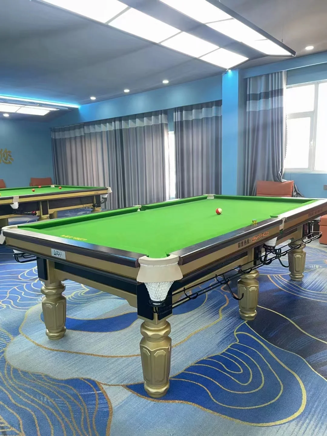 2024 Factory Sale Luxury Pool Billiard  Made of Solid Wood and Slate Customization Logo Color Support