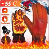 USB Electric Heated Gloves Outdoor Thermal gloves Hand warmer Winter Ski Gloves Motorcycle heated gloves Waterproof Touch Screen