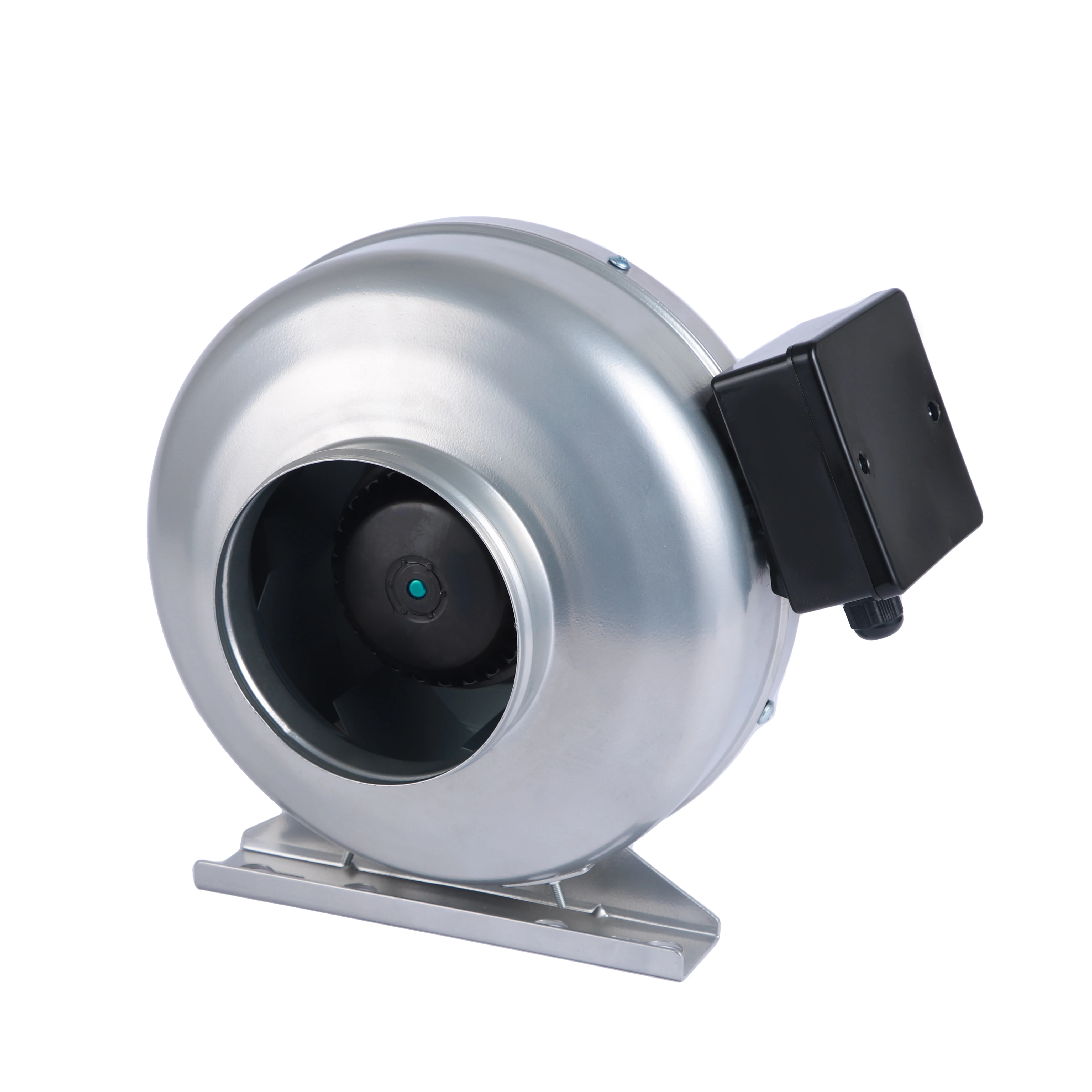 6 Inch Circular In-line Fan Galvanized Plate Housing In-line Duct Fan 220V Ac 120W Ventilation-Duct Fan