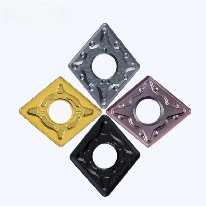 

Numerical control lathe blade diamond CNMG120404/08/12 external lathe alloy blade high hardness wear resistance