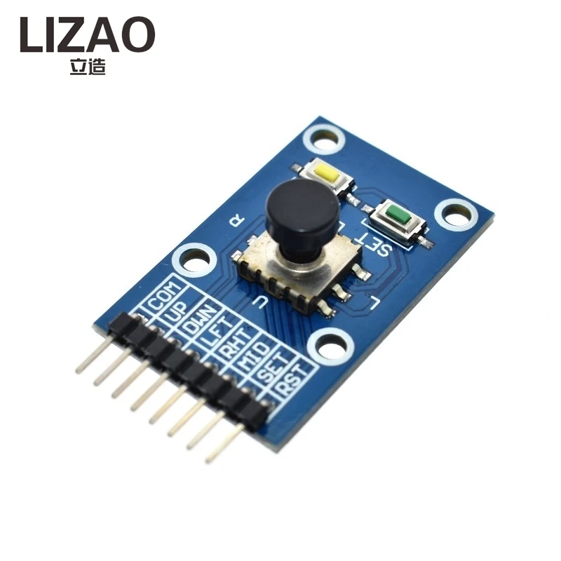 LIZAO Five Direction Navigation Button Module, 5D Rocker Joystick Independent Keyboard for Arduino AVR MCU Game Control