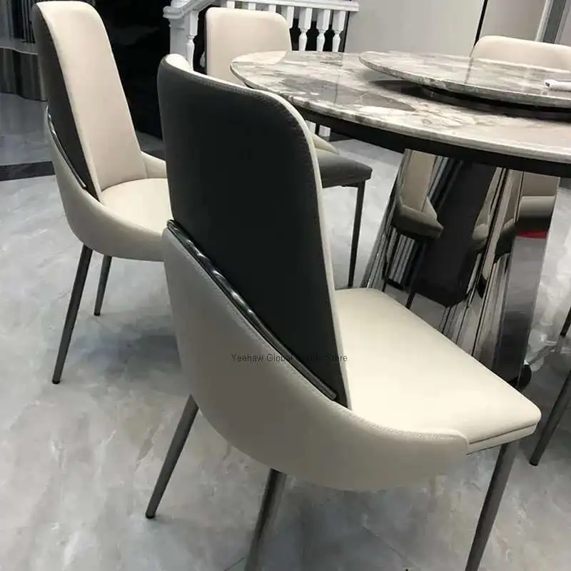 

Soft Eaiting Chairs Minimalist High White Party Nordic Dining Chairs Modern Kitchen Occasional Cadeiras De Jantar Home Furniture