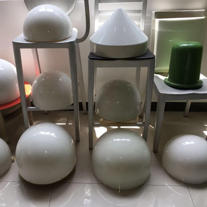 Outdoor hand paste FRP radome Island communication antenna protection FRP landscaping hood White custom