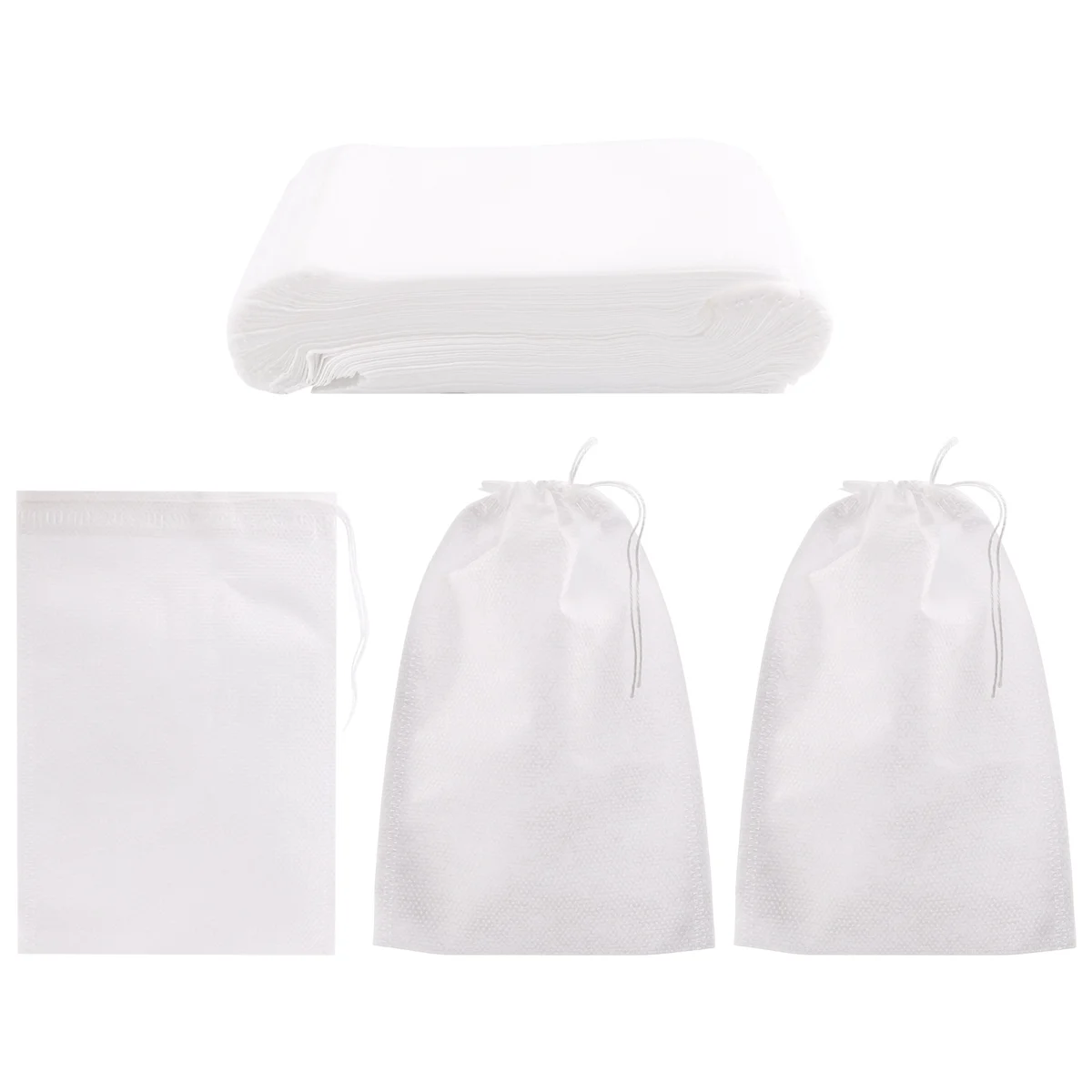 100 Pieces of Mess- Cold Brewing Bag Disposable Coffee Filter Bag Fine Mesh Brewing Drawstring Bag